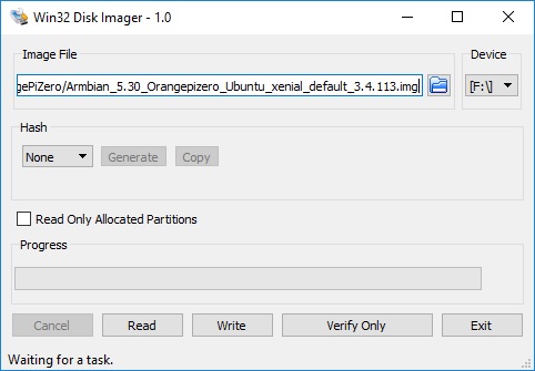 Win32 Disk Imager